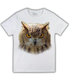 Прикольные футболки: сова 3д фото 